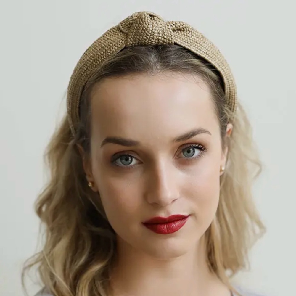 Tan Knotted Headband